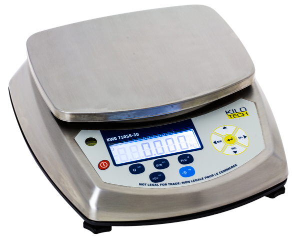 This image displays the Kilotech KWD 750 SS Food Processing Scale that is offered by Certified Weighing Systems