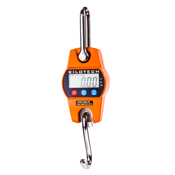 Small image displaying the Kilotech KHS200 Mini Crane Scale that is offered by Certified Weighing Systems