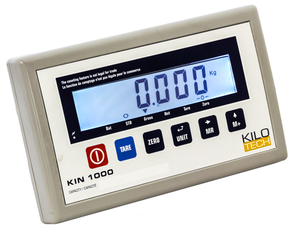 a small image displaying the Kilotech KIN Indicator offered by Certified Weighing Systems